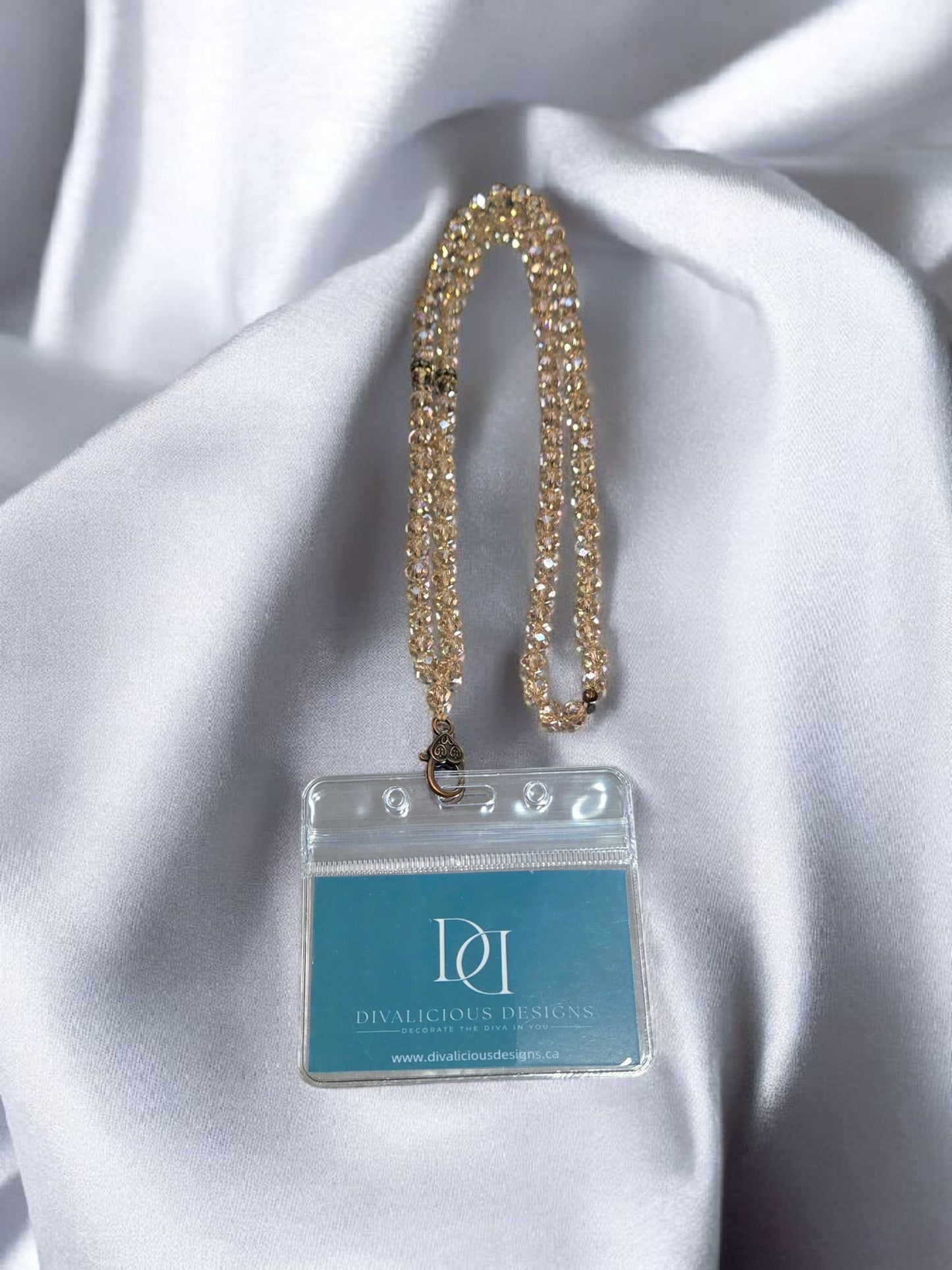 Glam Crystal ID Lanyard